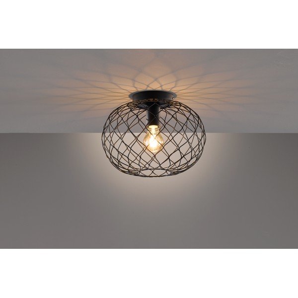 Czarna lampa sufitowa Fischer & Honsel Justin-image-1