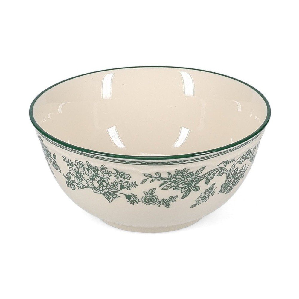 Zielona/w kolorze kości słoniowej porcelanowa miska Cyril – S|P Collection