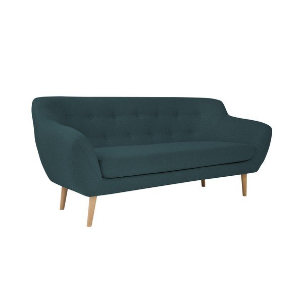 Jasnoniebieska sofa 2-osobowa z jasnymi nogami Mazzini Sofas Sicile-image-1
