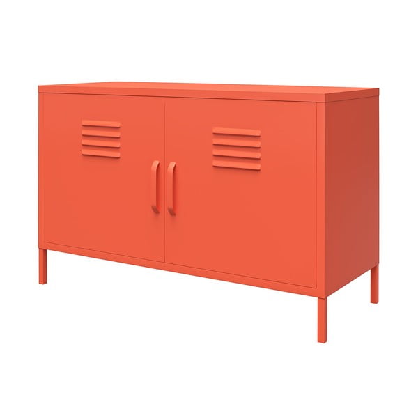 Pomarańczowa metalowa szafka Novogratz Cache, 100x64 cm-image-2