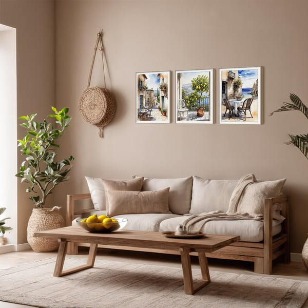 Obrazy zestaw 3 szt. 30x40 cm Tuscany-image-1