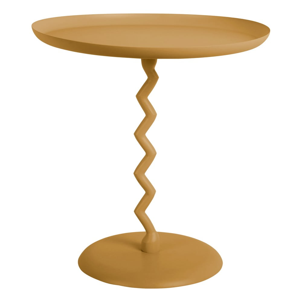 Metalowy okrągły stolik ø 40 cm Zig Zag – Leitmotiv