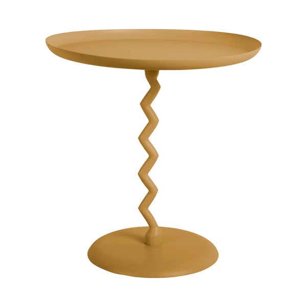 Metalowy okrągły stolik ø 40 cm Zig Zag – Leitmotiv