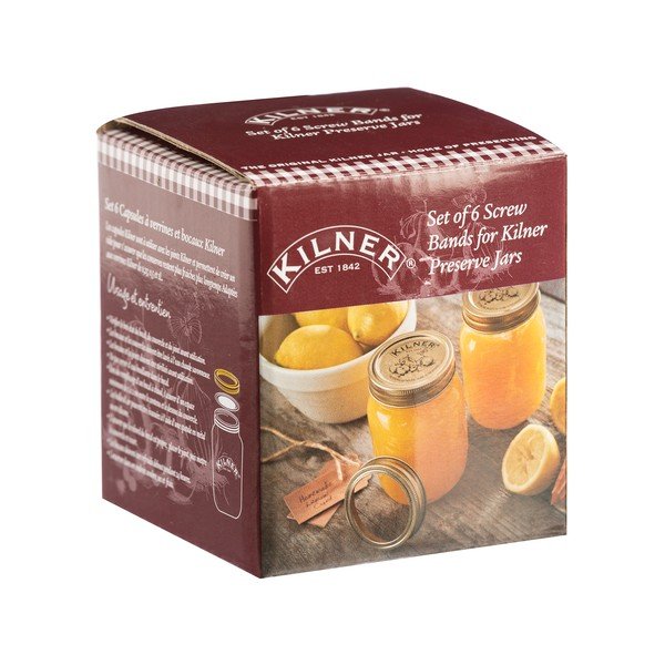 Zestaw 6 nakrętek zastępczych do wieczek Kilner Jam-image-1