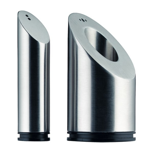 Zestaw nierdzewnej solniczki i pieprzniczki WMF Cromargan® Basic-image-3