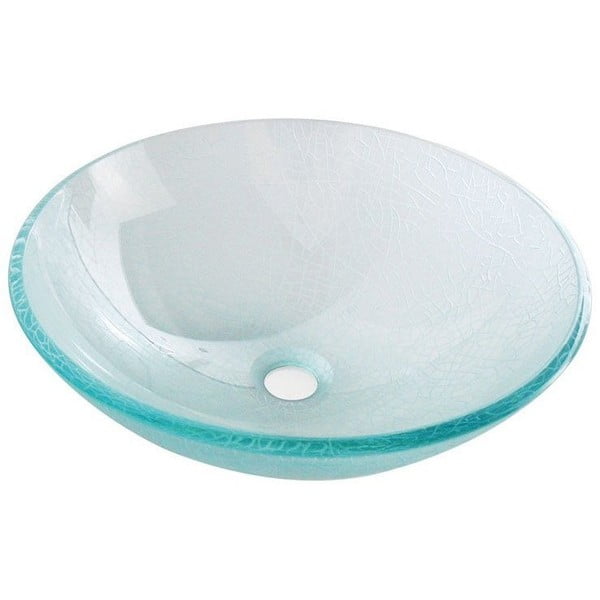 Szklana okrągła umywalka ø 42 cm Ice – Sapho