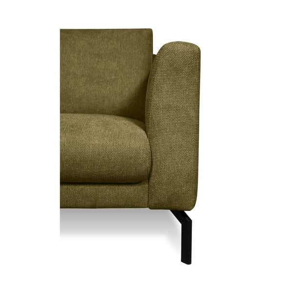 Musztardowa sofa 216 cm Gomero – Scandic-image-4