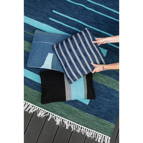 Poduszka zewnętrzna z tworzywa z recyklingu Green Decore Moonlight, 45x45 cm-image-2