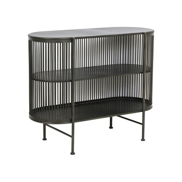 Czarna metalowa komoda 100x80 cm Yinthe – Light & Living-image-3