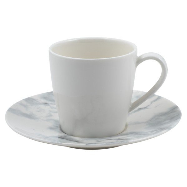 Biało-czarny porcelanowy spodek Villeroy & Boch Marmory, ø 16 cm-image-2