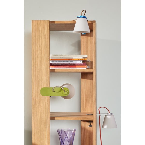 Niebieska lampa stołowa ze szklanym kloszem (wysokość 23 cm) Lure – Hübsch-image-4