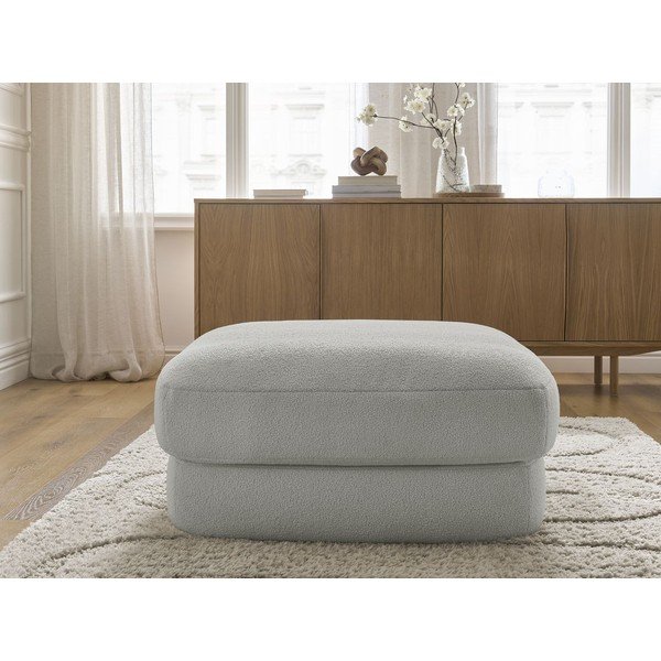 Jasnoszary podnóżek z materiału bouclé Leonore – Bobochic Paris-image-4