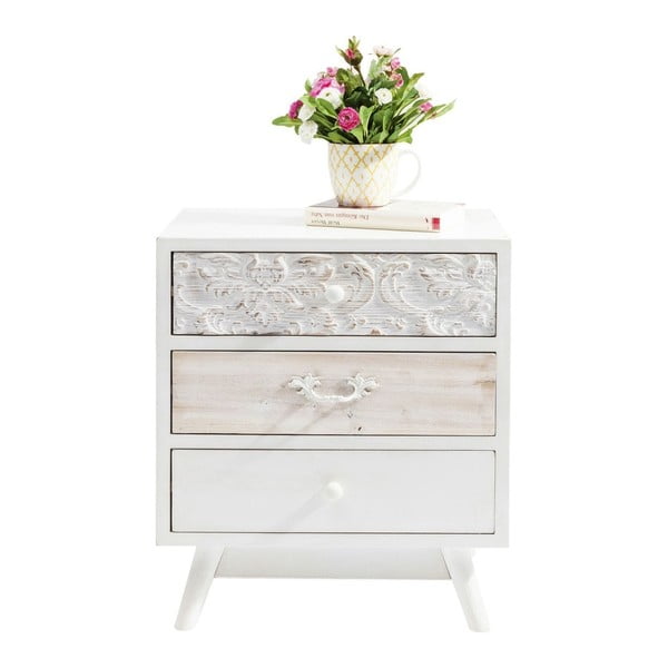 Biała komoda z 3 szufladami Kare Design Sweet Home-image-2