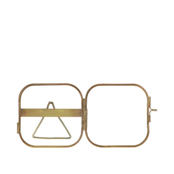 Metalowa ramka stojąca w kolorze złota 11x10 cm – Rex London-image-3