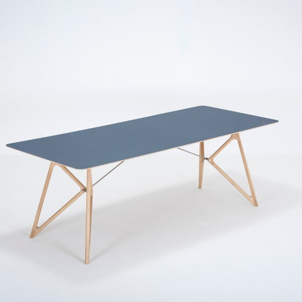 Stół z litego drewna dębowego 220x90 cm Tink – Gazzda