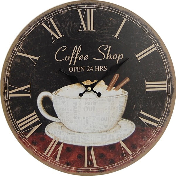 Zegar Coffee Shop, 34 cm