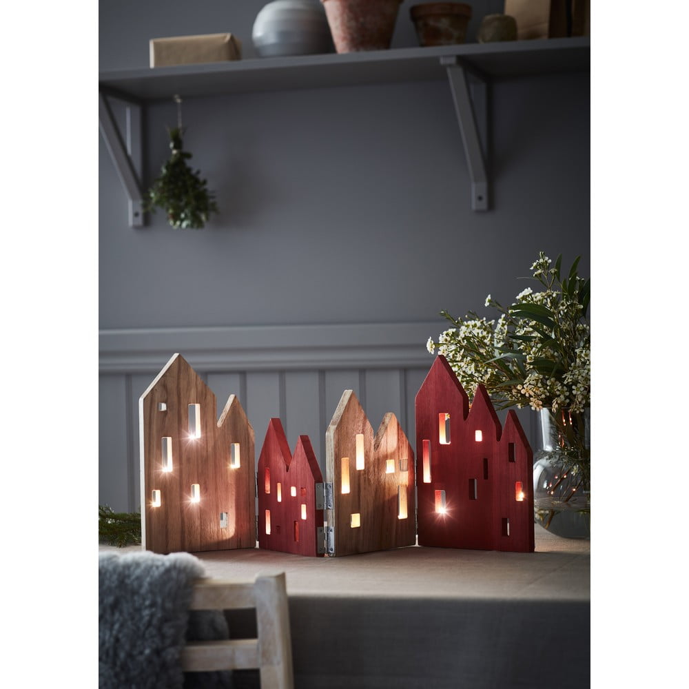 Drewniana świąteczna dekoracja świetlna Markslöjd View