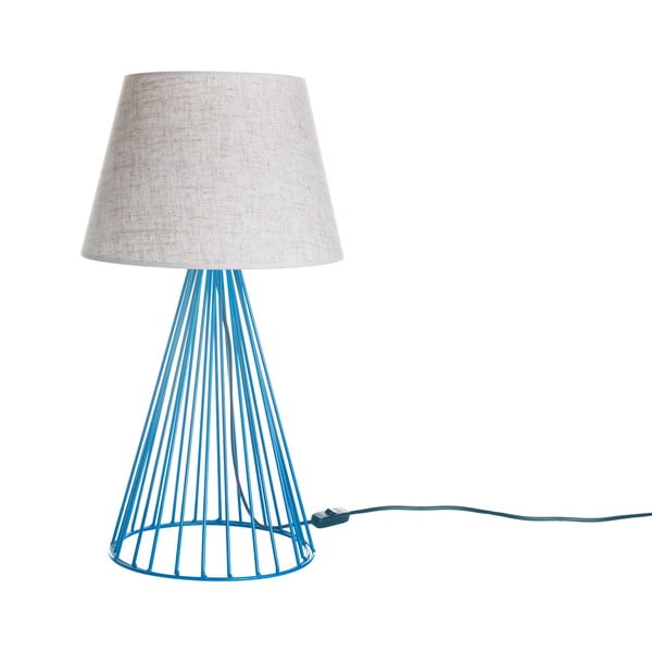 Lampa stołowa Wiry Blue/Beige