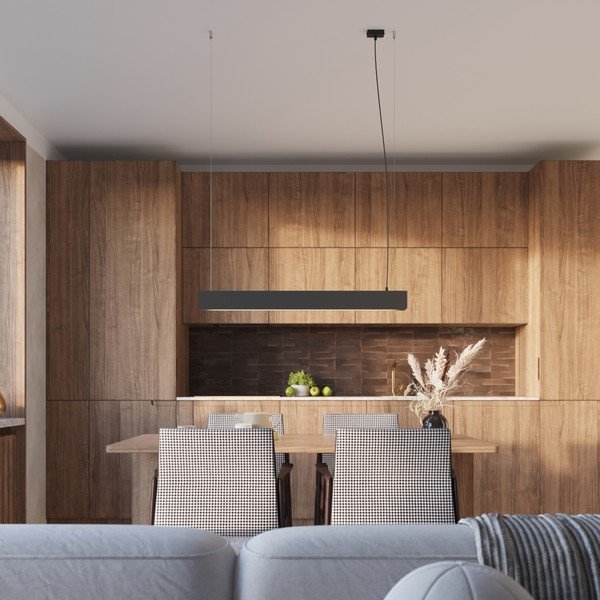 Czarna metalowa lampa wisząca LED Nebula – Sollux-image-3