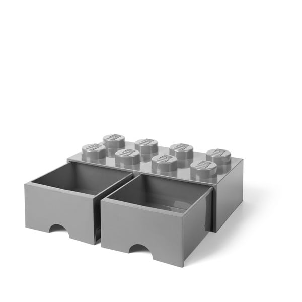 Szary pojemnik z 2 szufladami LEGO®-image-4