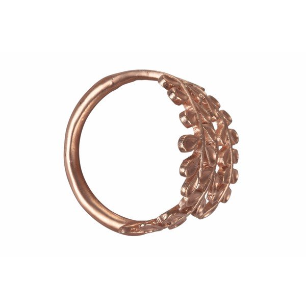 Zestaw 4 metalowych obrączek na serwetki Villa d'Este Rose Gold-image-1