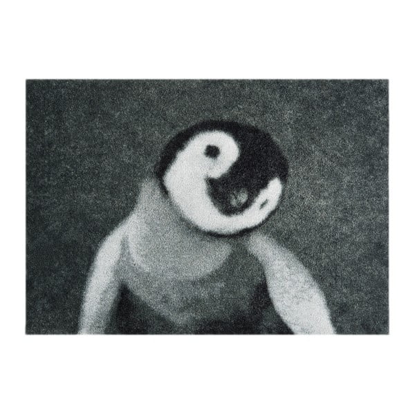 Szara wycieraczka Hans Home StateMat Penguin, 50x75 cm