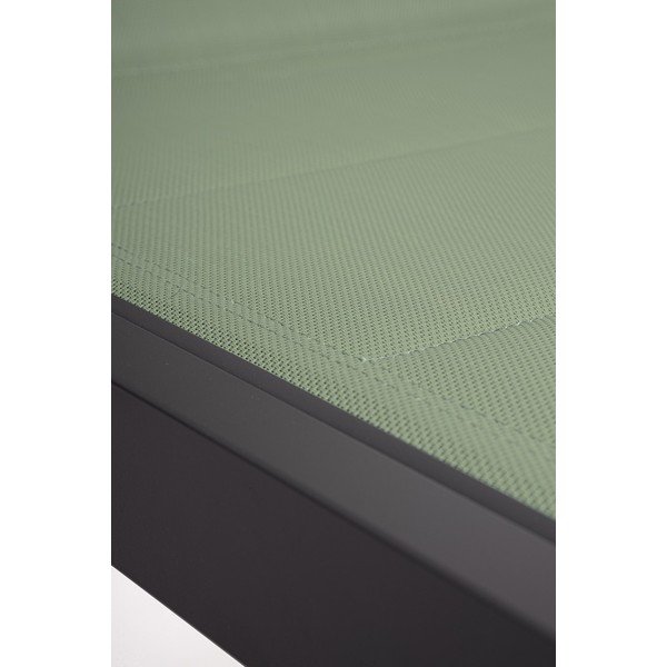 Zielony metalowy leżak ogrodowy Hilde   – Bizzotto-image-4