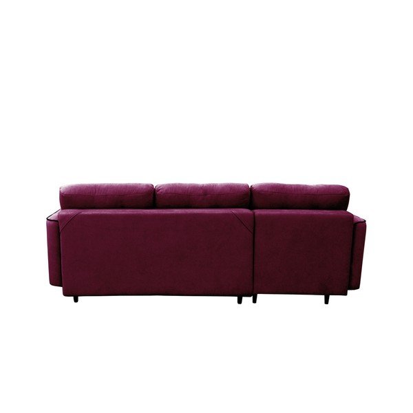 Fioletowy narożnik rozkładany z czarnymi nogami Mazzini Sofas Dragonfly-image-2