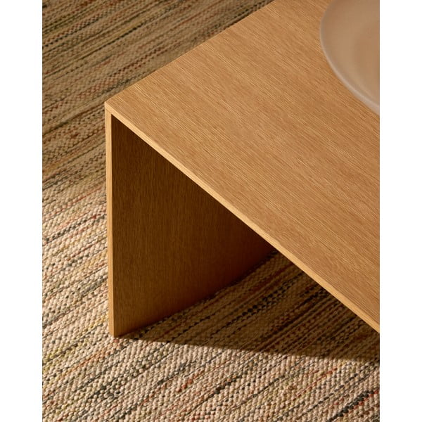 Stolik w dekorze dębu w jasnym naturalnym kolorze 70x140 cm Litto – Kave Home-image-4