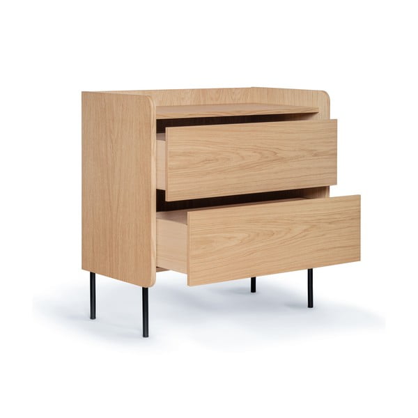 Wysoka komoda w dekorze dębu 80x82 cm Wrap – Bonami Selection-image-3