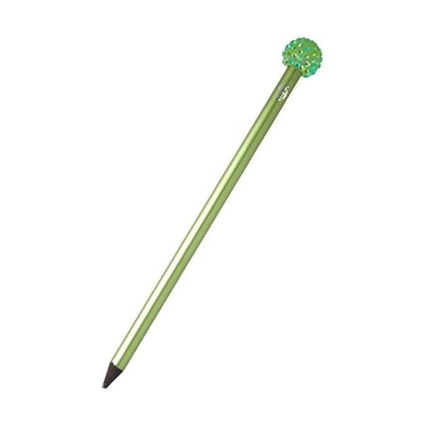 Zielony ołówek z błyszczącymi kamyczkami TINC