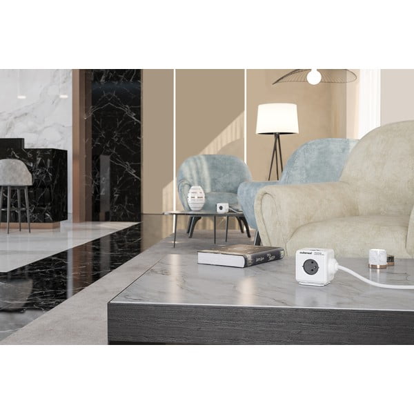 Rozgałęźnik do gniazdka 13 cm PowerCube Extended USB – Cubenest-image-4