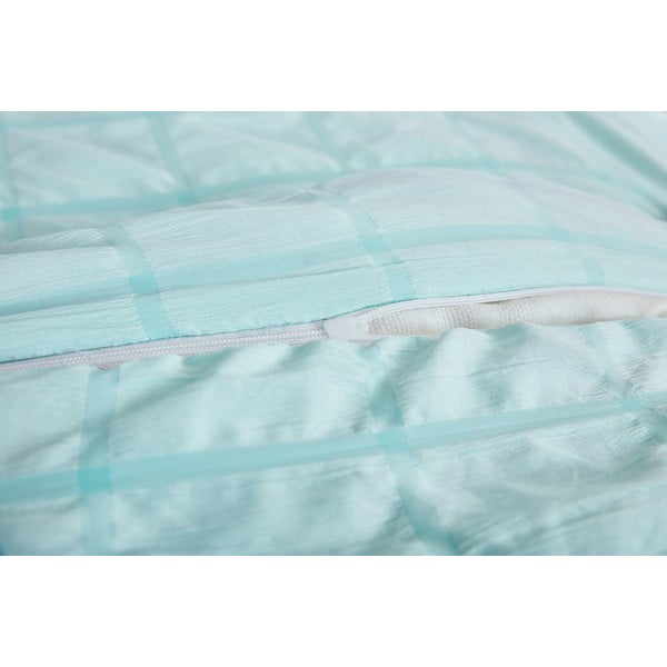 Miętowa pościel jednoosobowa z kory 140x200 cm Naomi – My House-image-2