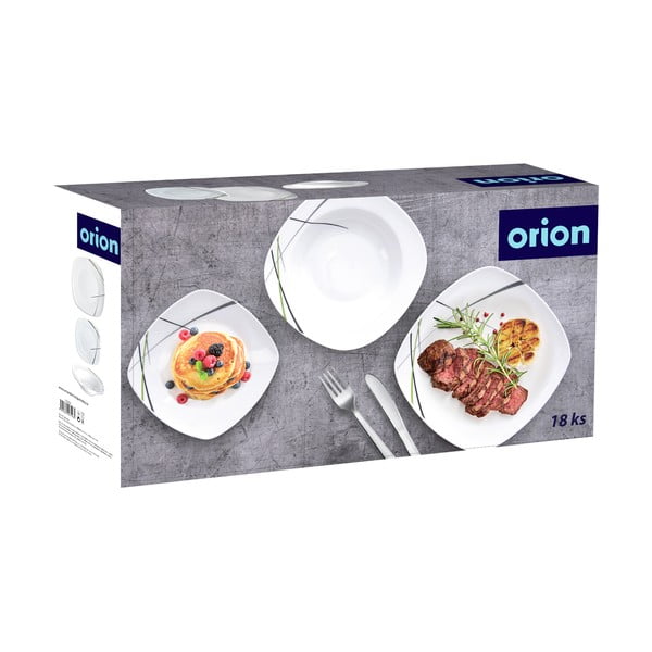 18-częściowy zestaw porcelanowych talerzy Orion Green-image-4