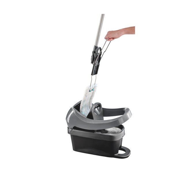 Mop rotacyjny z wiadrem Profi XL Mobile Black – LEIFHEIT-image-2