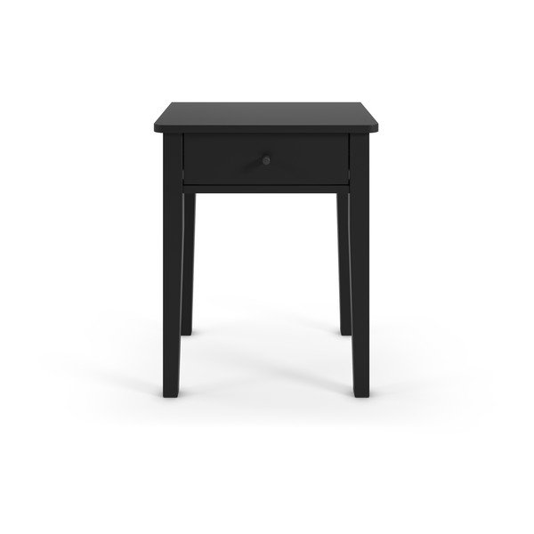 Czarna szafka nocna z matowym wykończeniem Bart – Marckeric-image-4