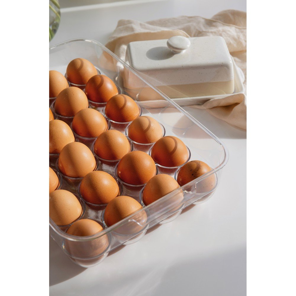 Plastikowy organizer na jajka do lodówki 33x21 cm – Casa De Engel (zdjęcie 4)