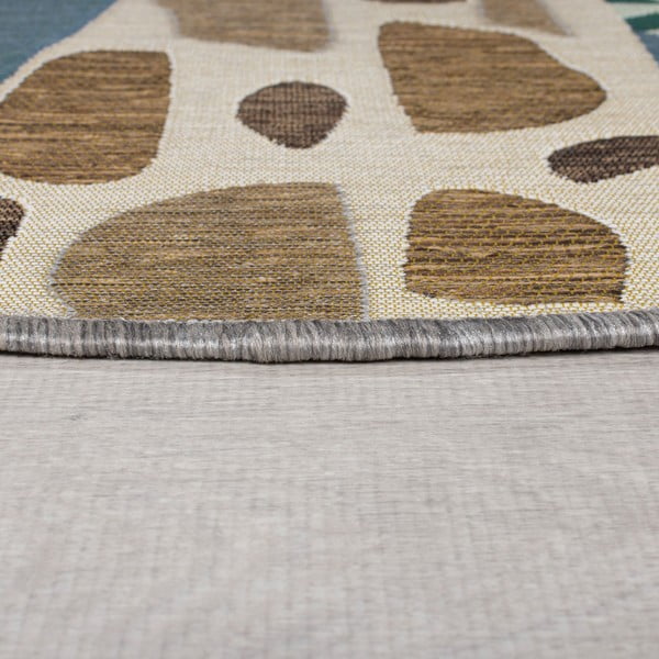 Zielony okrągły dywan odpowiedni na zewnątrz ø 160 cm Eric – Flair Rugs-image-3