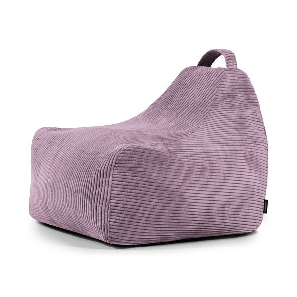 Fioletowy sztruksowy dziecięcy worek do siedzenia Game Amuse – SLOWDOWN
