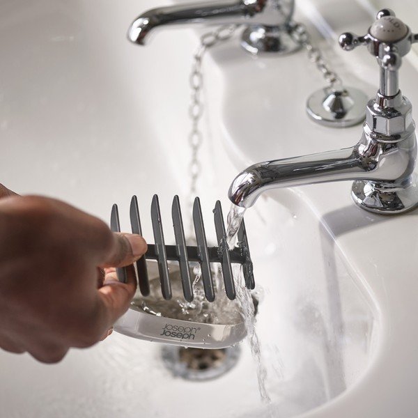 Mydelniczka ze stali nierdzewnej w kolorze srebra z połyskiem EasyStore Luxe – Joseph Joseph-image-3