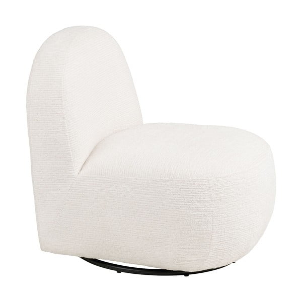 Kremowy obrotowy fotel Milo – House Nordic-image-3