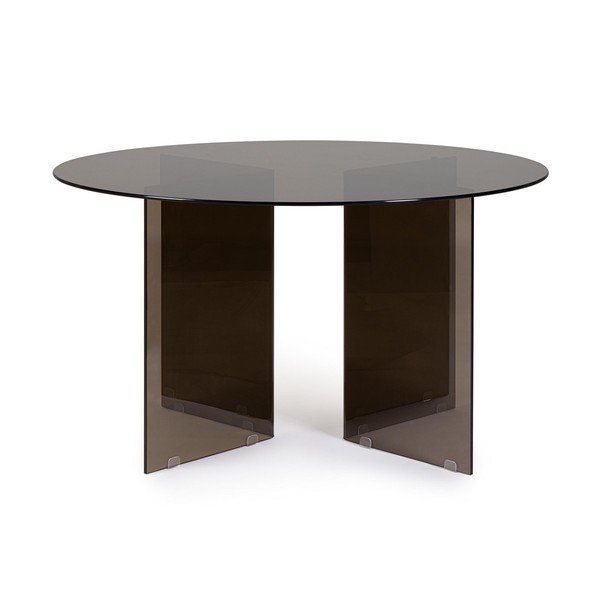 Szklany okrągły stół ø 130 cm Iride – Bizzotto-image-1