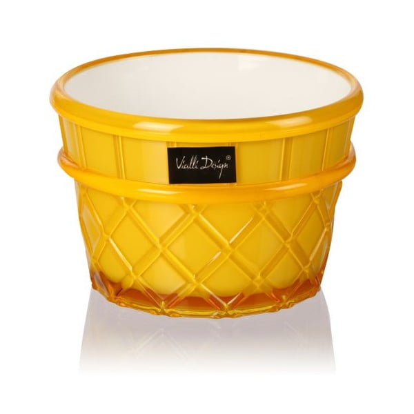 Pucharek deserowy Livio, 266 ml, żółty