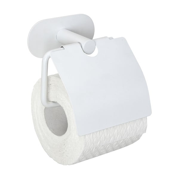Biały samoprzylepny uchwyt na papier toaletowy ze stali nierdzewnej Orea – Wenko-image-2