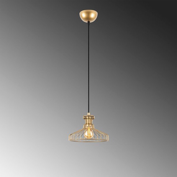 Lampa wisząca w kolorze złota z metalowym kloszem ø 23 cm Events – Opviq lights-image-4