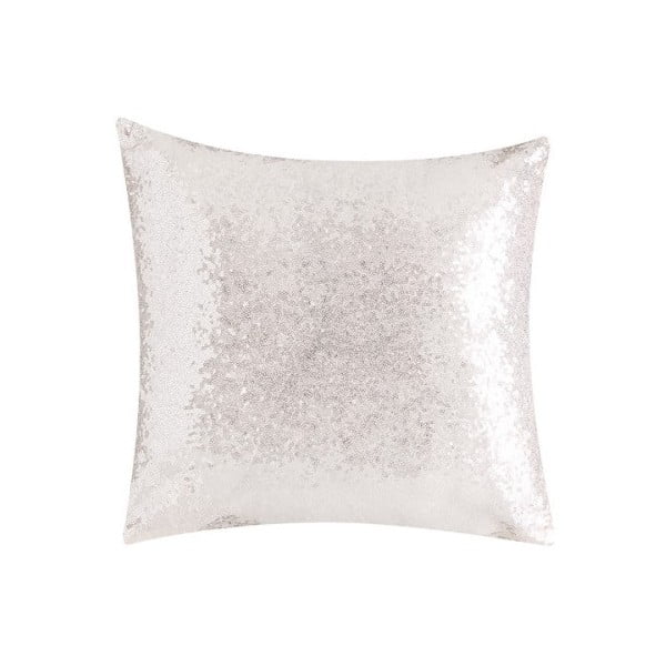 Biała poduszka z cekinami Bella Maison Diamond, 50x50 cm