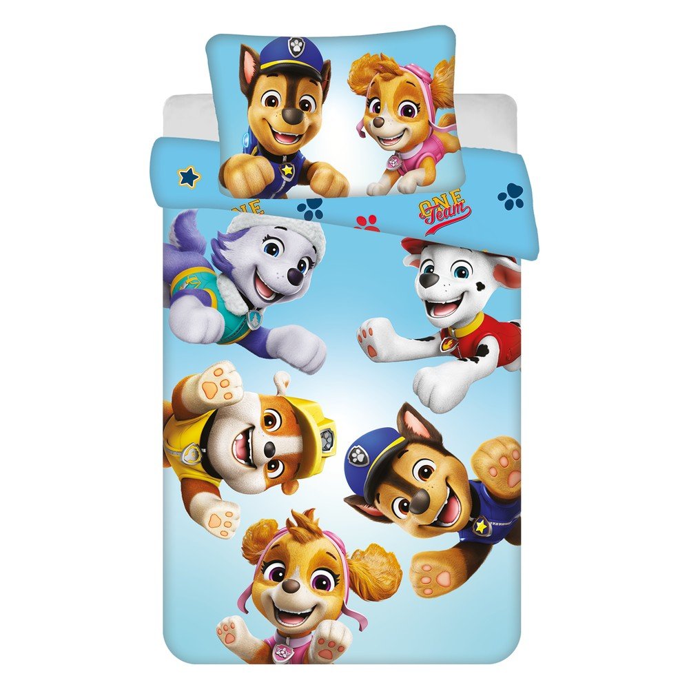 Bawełniana pościel dziecięca do łóżeczka 100x135 cm Paw Patrol – Jerry Fabrics