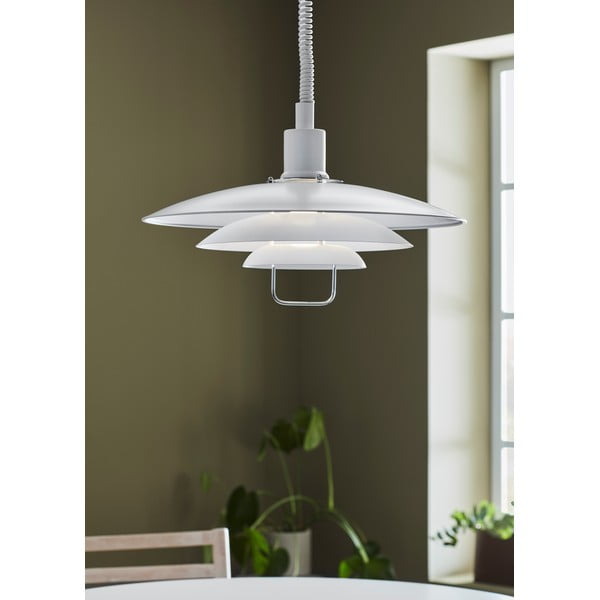 Biała lampa wisząca Markslöjd Kikrenes, ø 48 cm-image-2