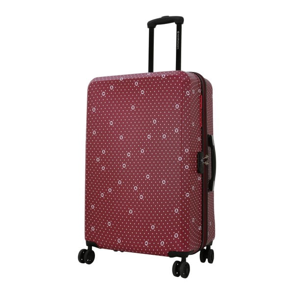 Ciemnoczerwona walizka LULU CASTAGNETTE Pierre, 107 l