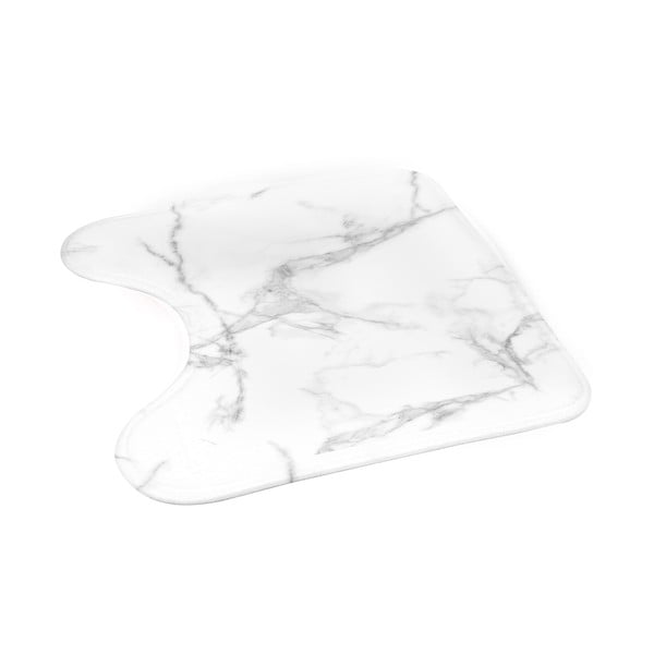 Biało-szary dywanik łazienkowy do WC 45x45 cm Marbre – douceur d'intérieur-image-3